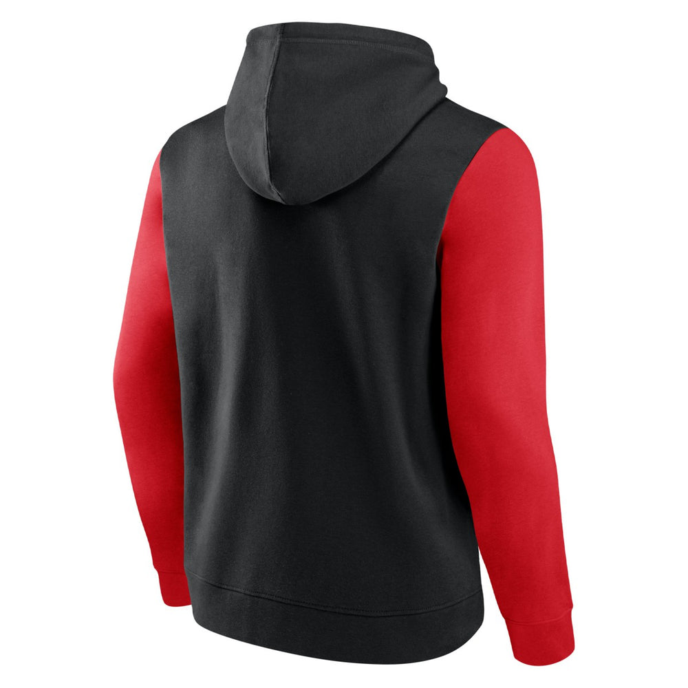 Toronto Raptors Attack Colorblock Pullover Hoodie - Black/Red sale
