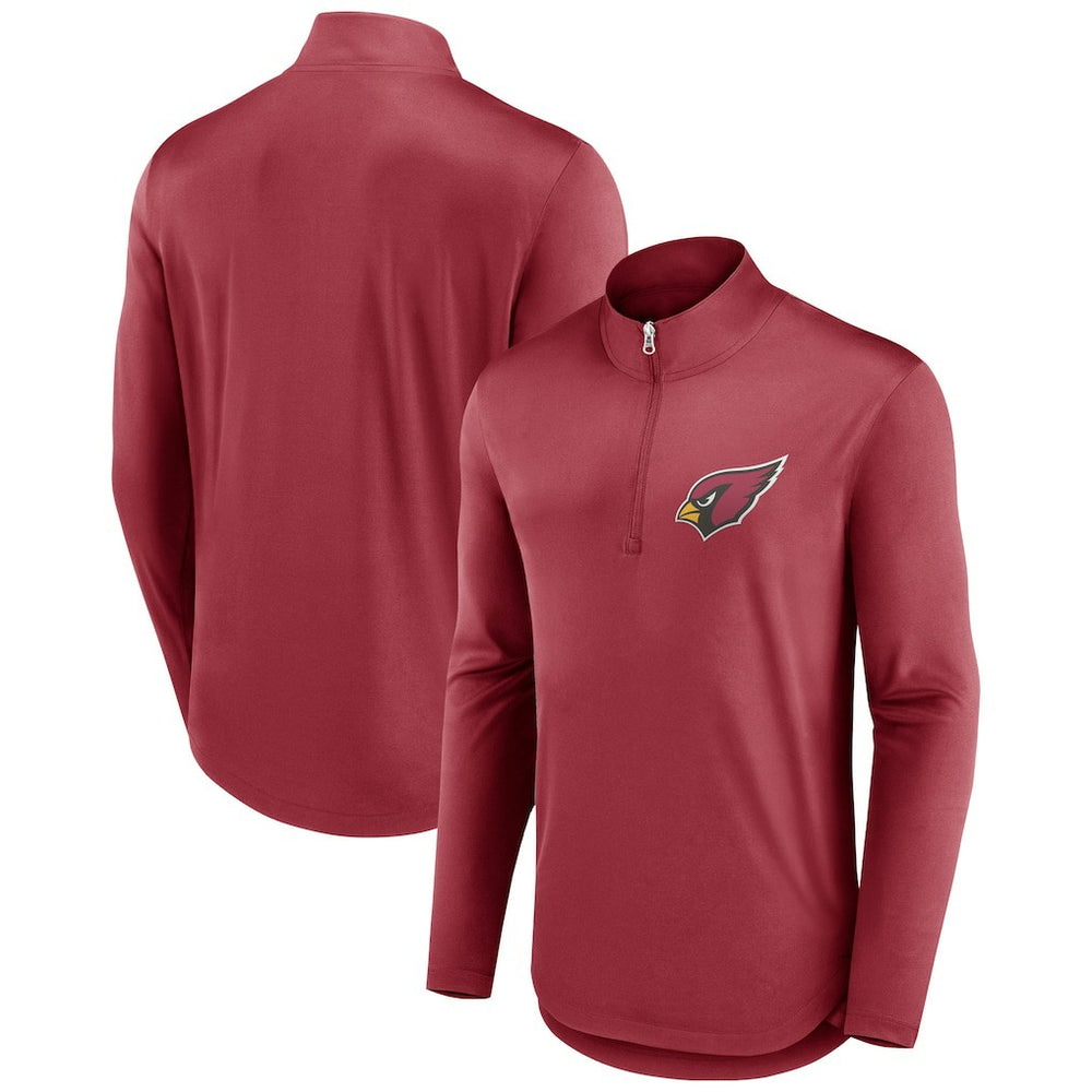 Arizona Cardinals Tough Minded Quarter-Zip Top - Cardinal on sale