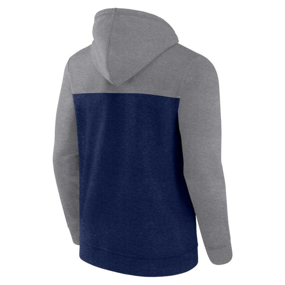 Seattle Kraken Fanatics Down and Distance Full-Zip Hoodie - Heather Deep Sea Blue Hoodies