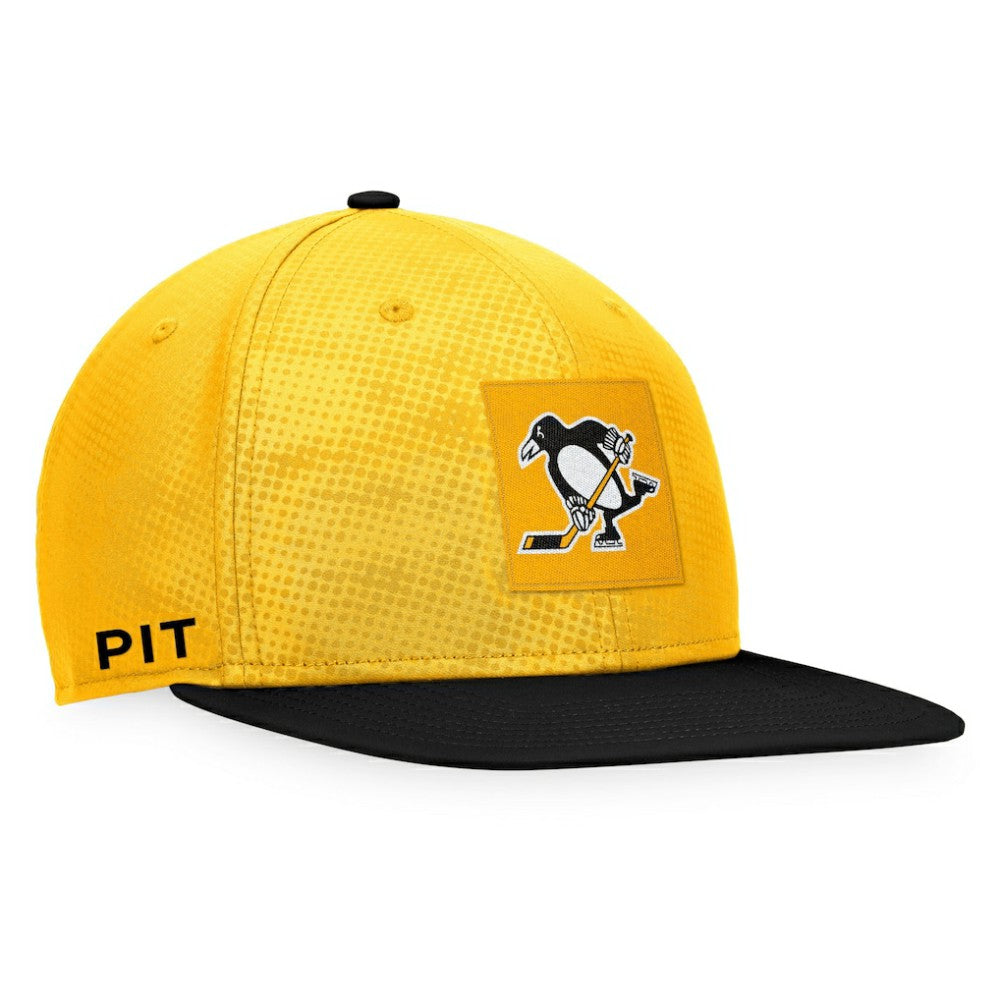 Pittsburgh Penguins Fanatics Authentic Pro Alternate Logo Snapback Hat - Gold/Black Hats