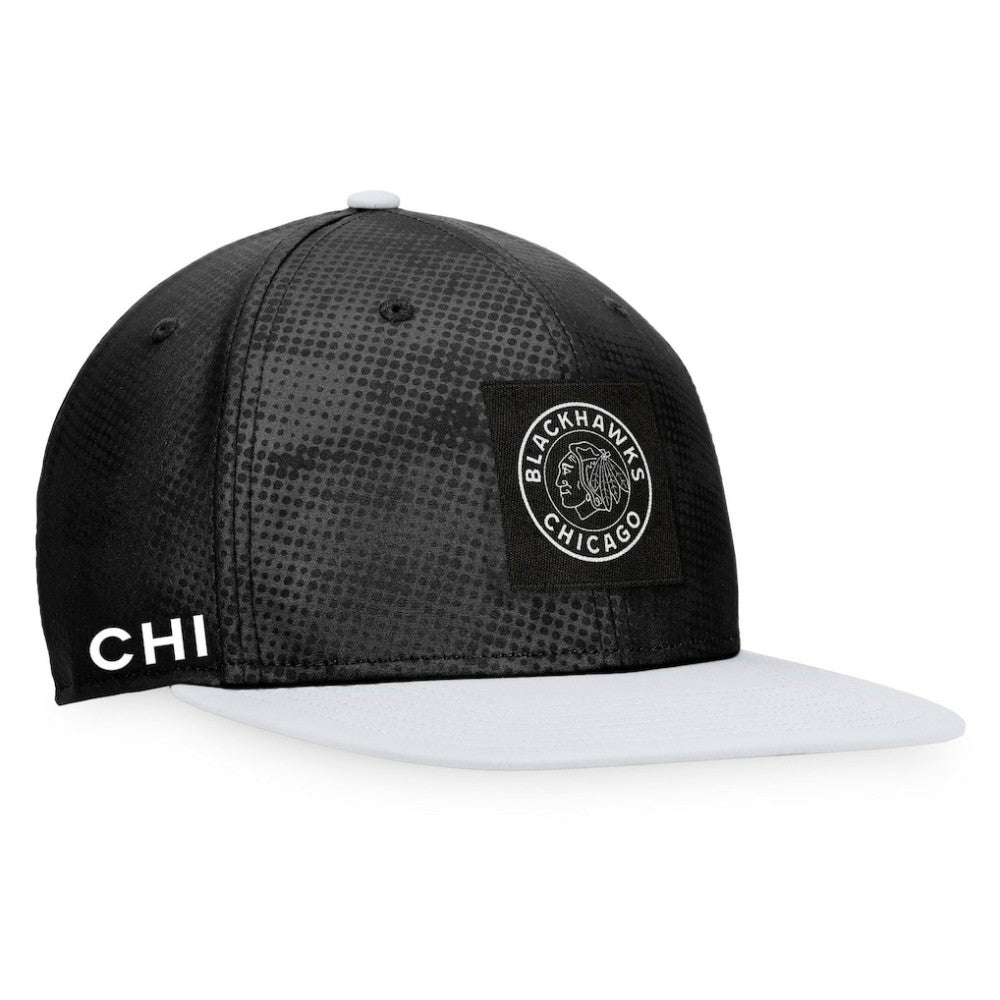 Chicago Blackhawks Fanatics Authentic Pro Alternate Logo Snapback Hat - Black/White Hats