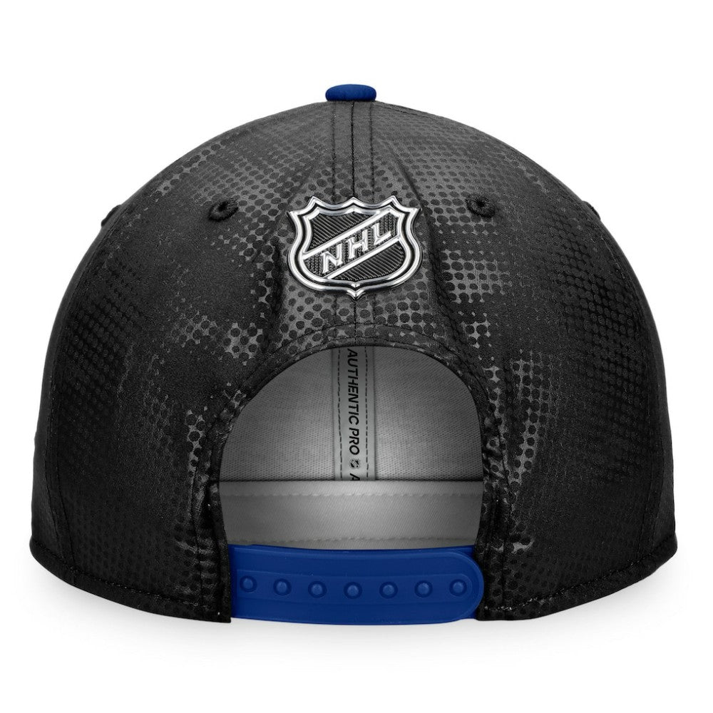Toronto Maple Leafs Fanatics Authentic Pro Alternate Logo Snapback Hat - Black/Blue Hats