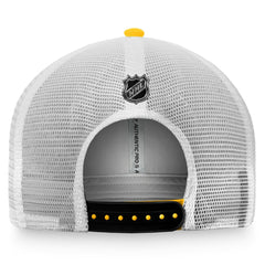 Pittsburgh Penguins Fanatics Authentic Pro Trucker Snapback Hat - Gold/White Hats