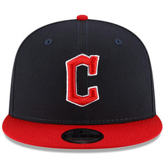 Cleveland Guardians Team Color 9FIFTY Snapback Adjustable Hat Navy/Red