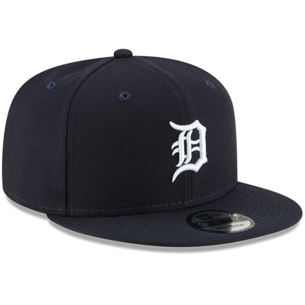 Detroit Tigers Logo Team Color 9FIFTY Snapback Hat Navy