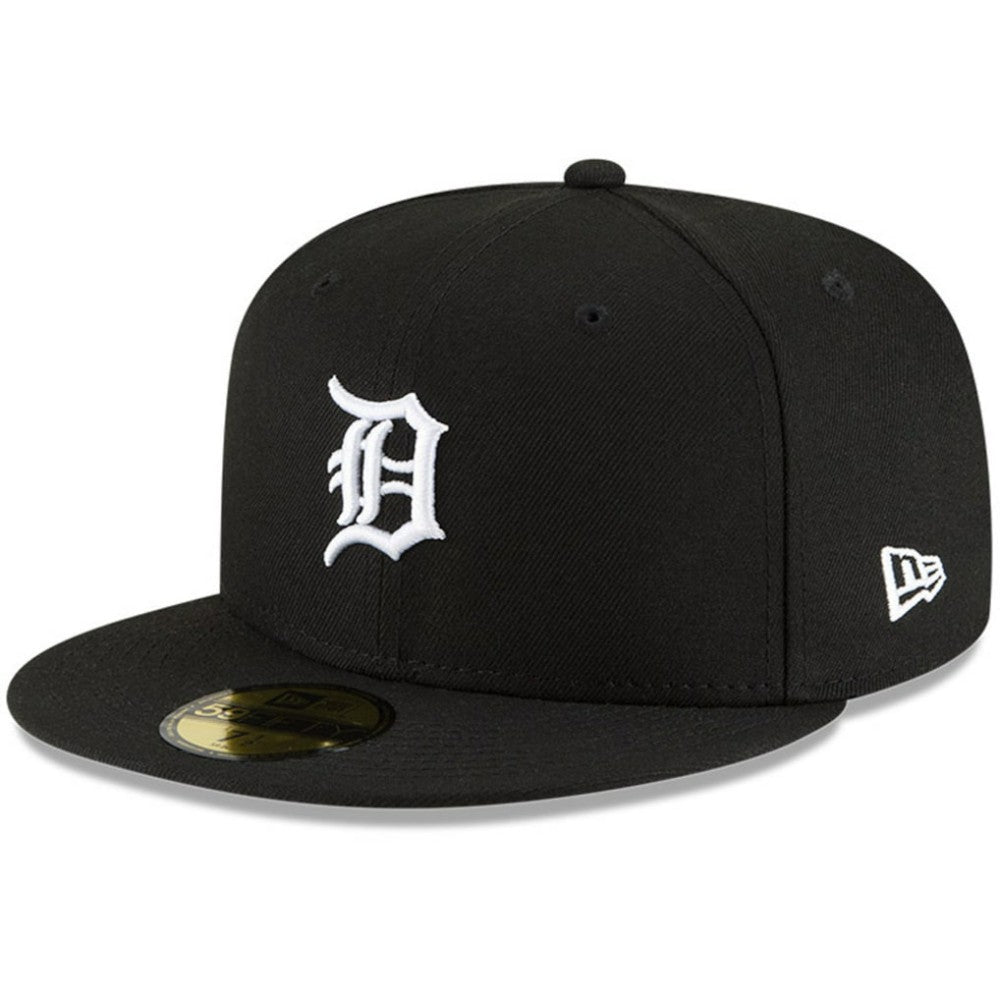 Detroit Tigers Logo 59FIFTY Fitted Hat Black