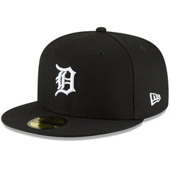Detroit Tigers Logo 59FIFTY Fitted Hat Black