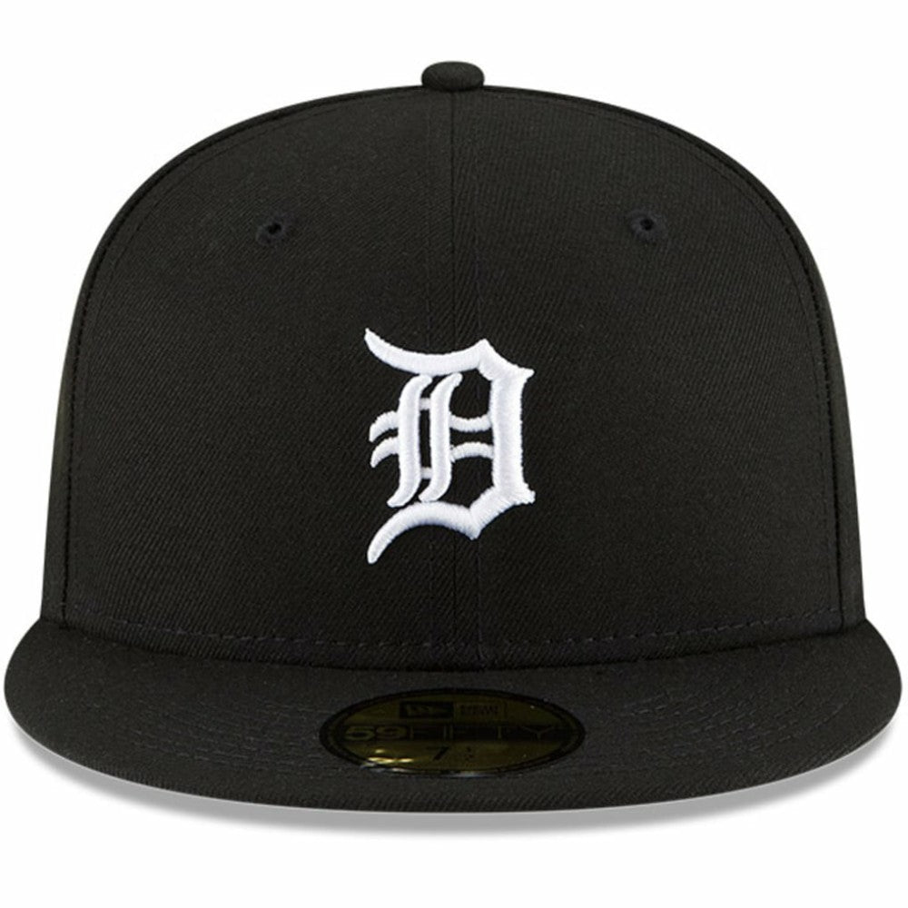Detroit Tigers Logo 59FIFTY Fitted Hat Black