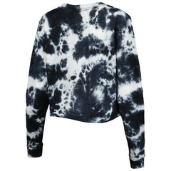 Chicago Bulls Women's Tie Dye Cropped Long Sleeve T-Shirt sale - Black discount