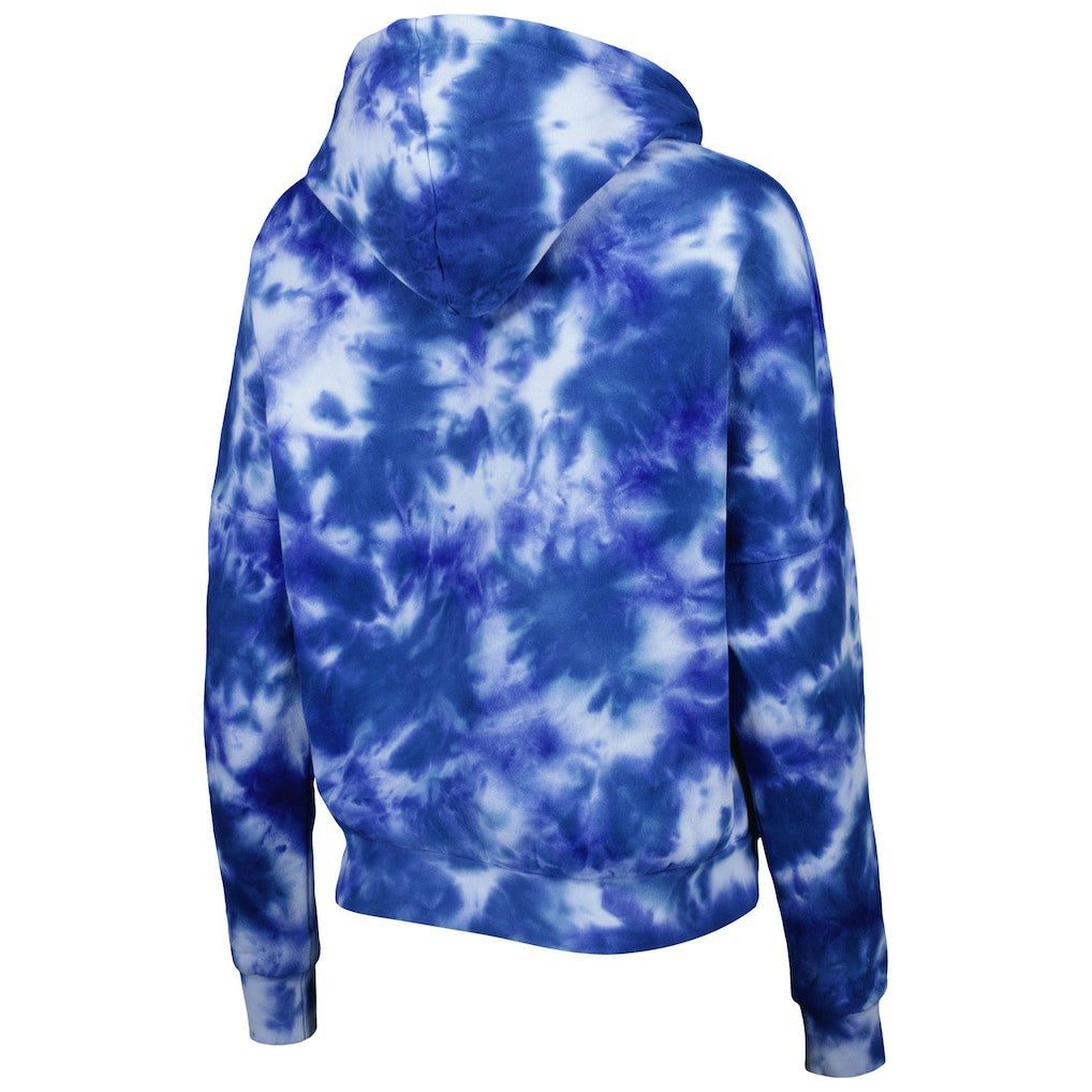 Philadelphia 76ers Women's Brushed Cotton Tie-Dye Pullover Hoodie - Royal discount