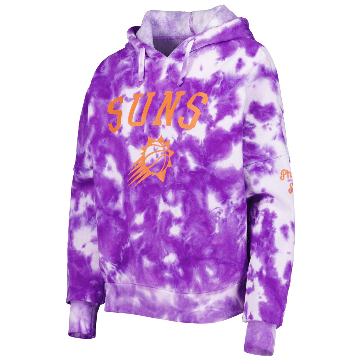 Phoenix Suns Women's Brushed Cotton Tie-Dye Pullover Hoodie - Purple on sale