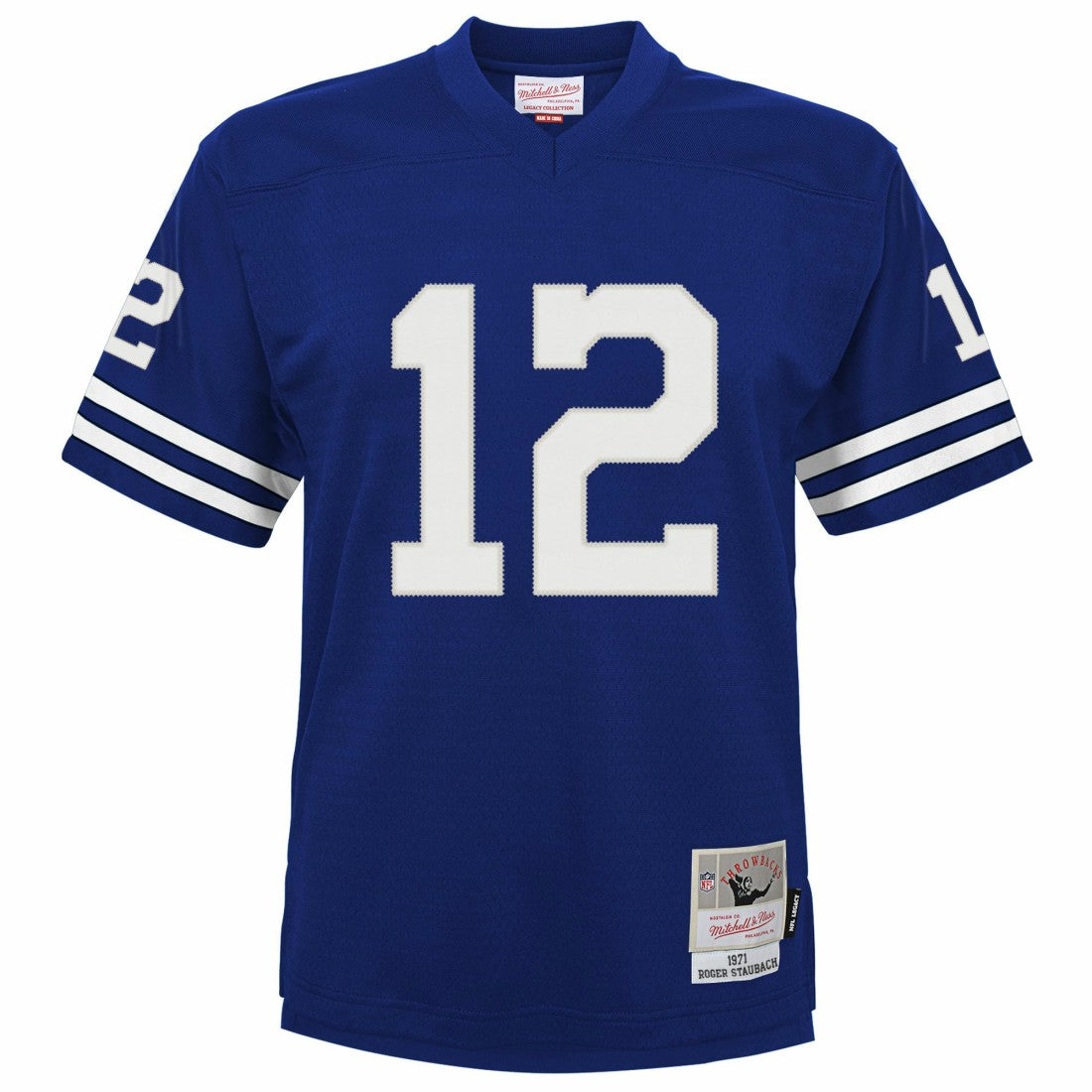 Roger Staubach Dallas Cowboys Youth Retired Player Legacy Jersey - Royal for sale