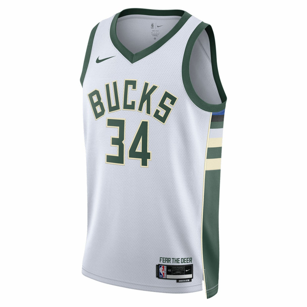 Giannis Antetokounmpo Milwaukee Bucks Unisex Swingman Jersey - Association Edition - White shop
