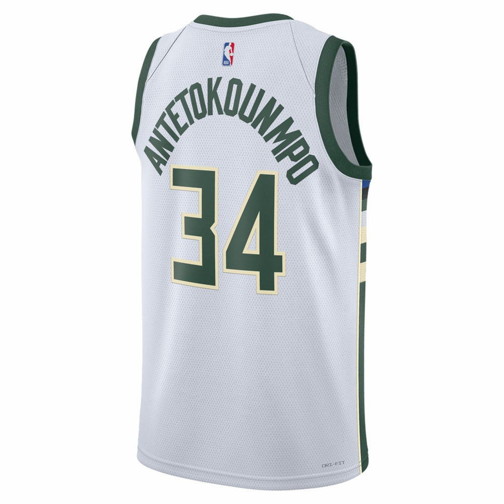 Giannis Antetokounmpo Milwaukee Bucks Unisex Swingman Jersey - Association Edition - White shop