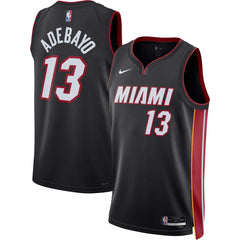 Bam Adebayo Miami Heat Unisex Swingman Jersey - Icon Edition - Black for sale
