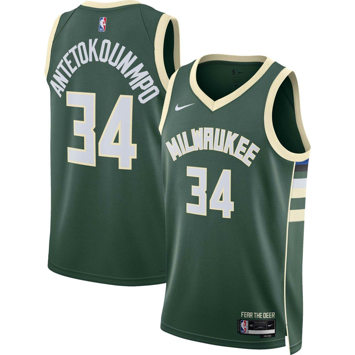 Giannis Antetokounmpo Milwaukee Bucks Unisex Swingman Jersey - Icon Edition - Hunter Green online