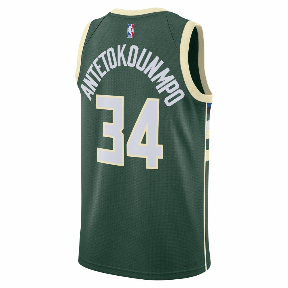 Giannis Antetokounmpo Milwaukee Bucks Unisex Swingman Jersey - Icon Edition - Hunter Green online