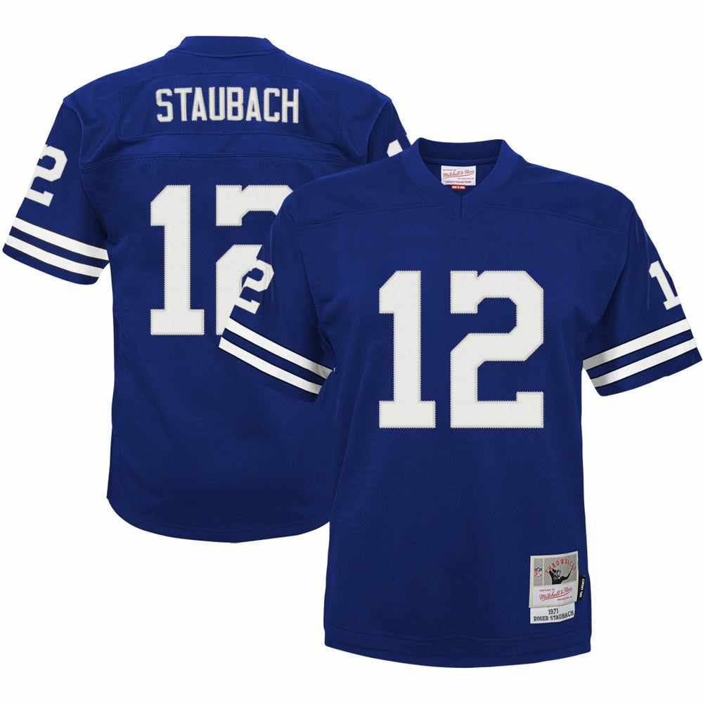 Roger Staubach Dallas Cowboys Preschool 1971 Retired Player Legacy Jersey - Navy sale