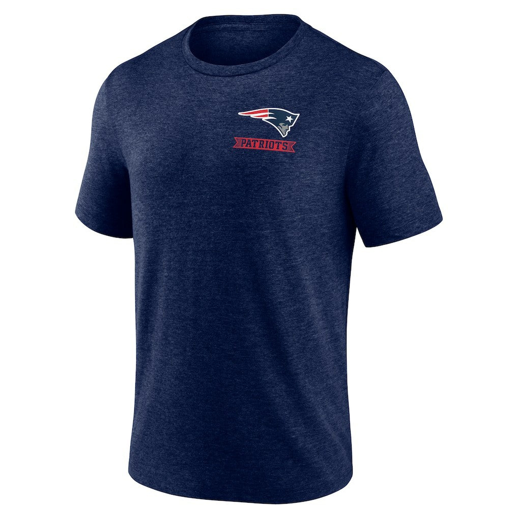 New England Patriots Diamond Scroll Tri-Blend T-Shirt - Navy outlet