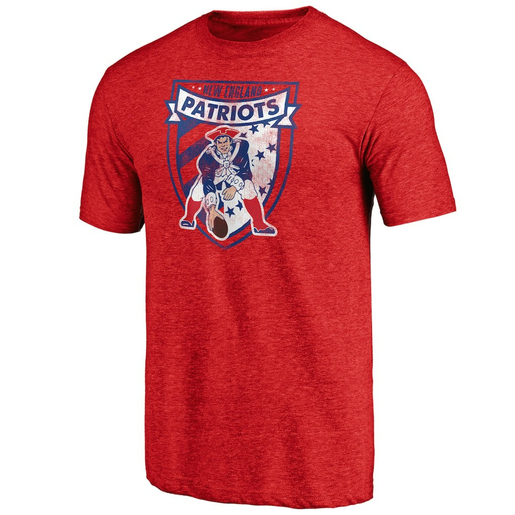 New England Patriots Hometown Collection The Shield Tri-Blend T-Shirt - Red on sale