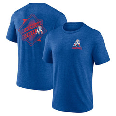 New England Patriots Diamond Scroll Tri-Blend T-Shirt - Royal for sale