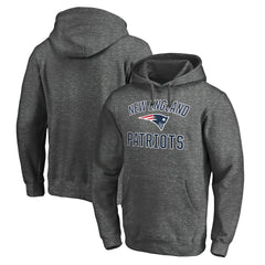 New England Patriots Victory Arch Team Fitted Pullover Hoodie - Charcoal cheap