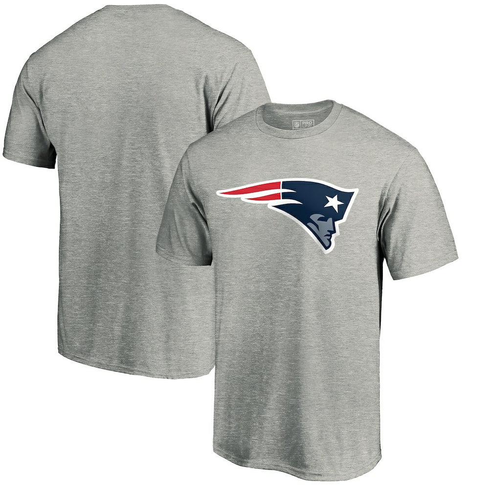 New England Patriots Primary Logo T-Shirt - Heather Gray on sale