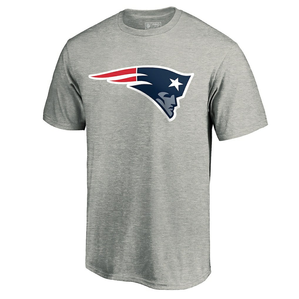 New England Patriots Primary Logo T-Shirt - Heather Gray on sale
