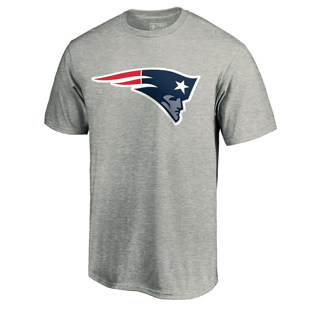 New England Patriots Primary Logo T-Shirt - Heather Gray on sale