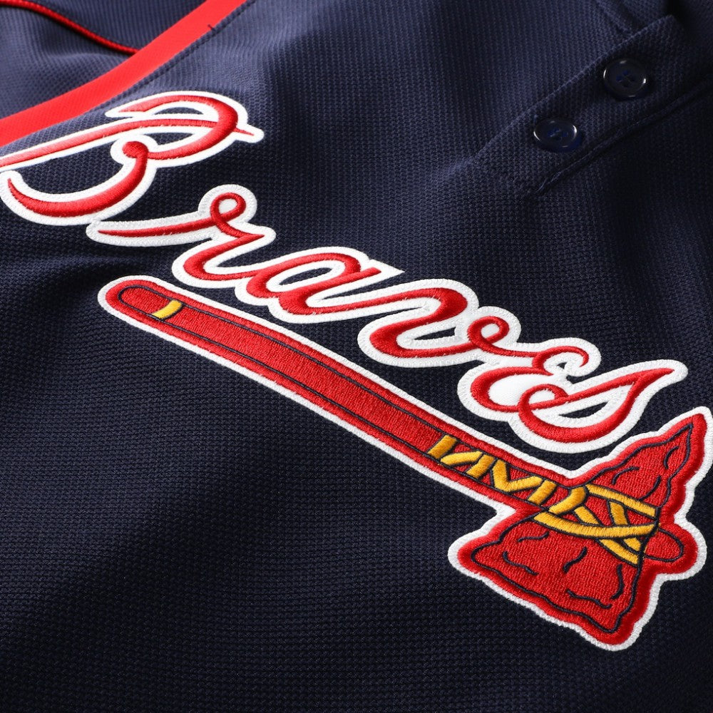 Chipper Jones Atlanta Braves Authentic Batting Practice Jersey Navy