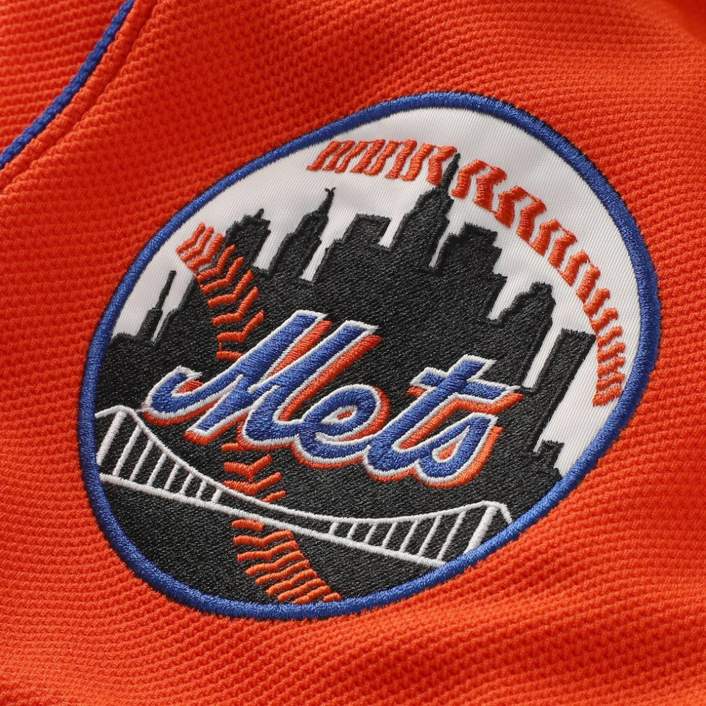 Mike Piazza New York Mets Cooperstown Collection Mesh Batting Practice Button-Up Jersey Orange