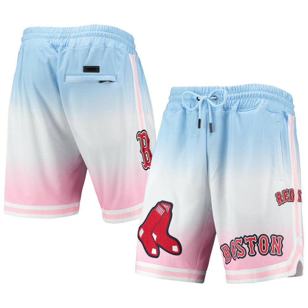 Boston Red Sox Pro Standard Team Logo Pro Ombre Shorts Blue/Pink