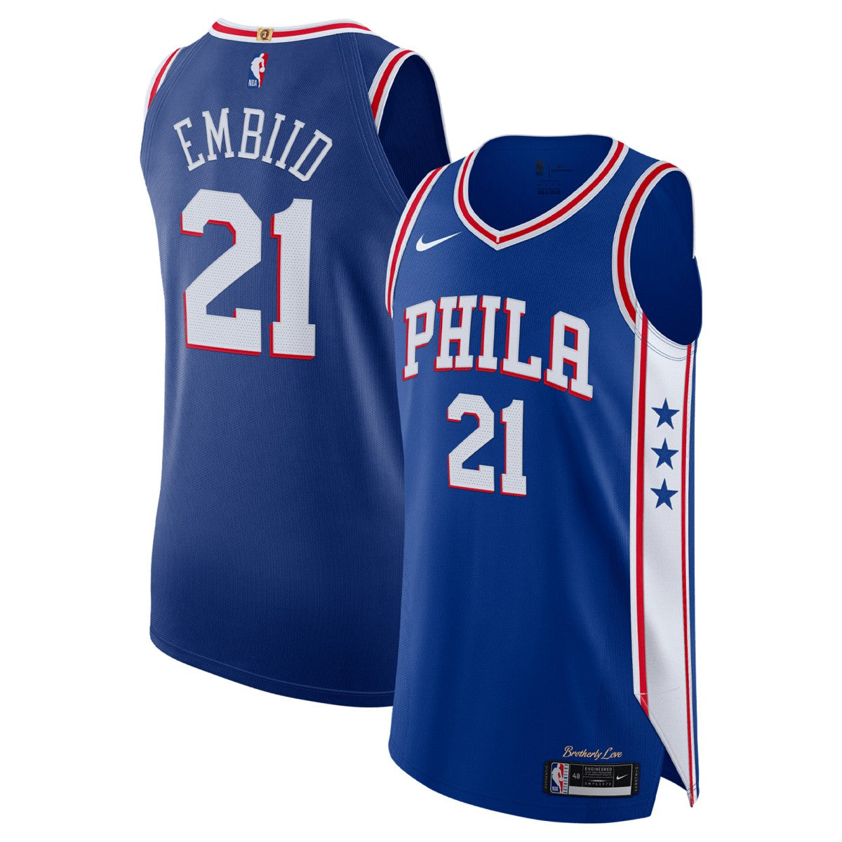 Joel Embiid Philadelphia 76ers Authentic Jersey - Icon Edition - Royal for sale