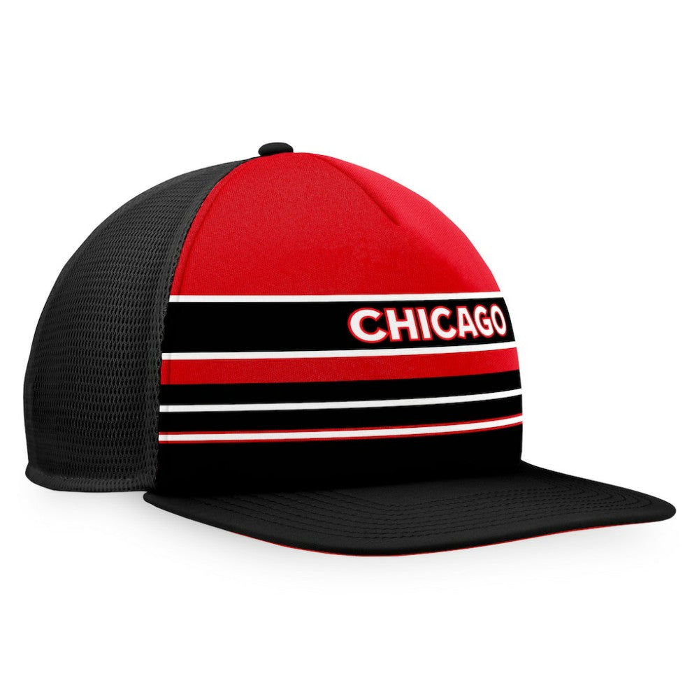 Chicago Blackhawks Fanatics Special Edition 2.0 Trucker Snapback Adjustable Hat - Red/Black Hats