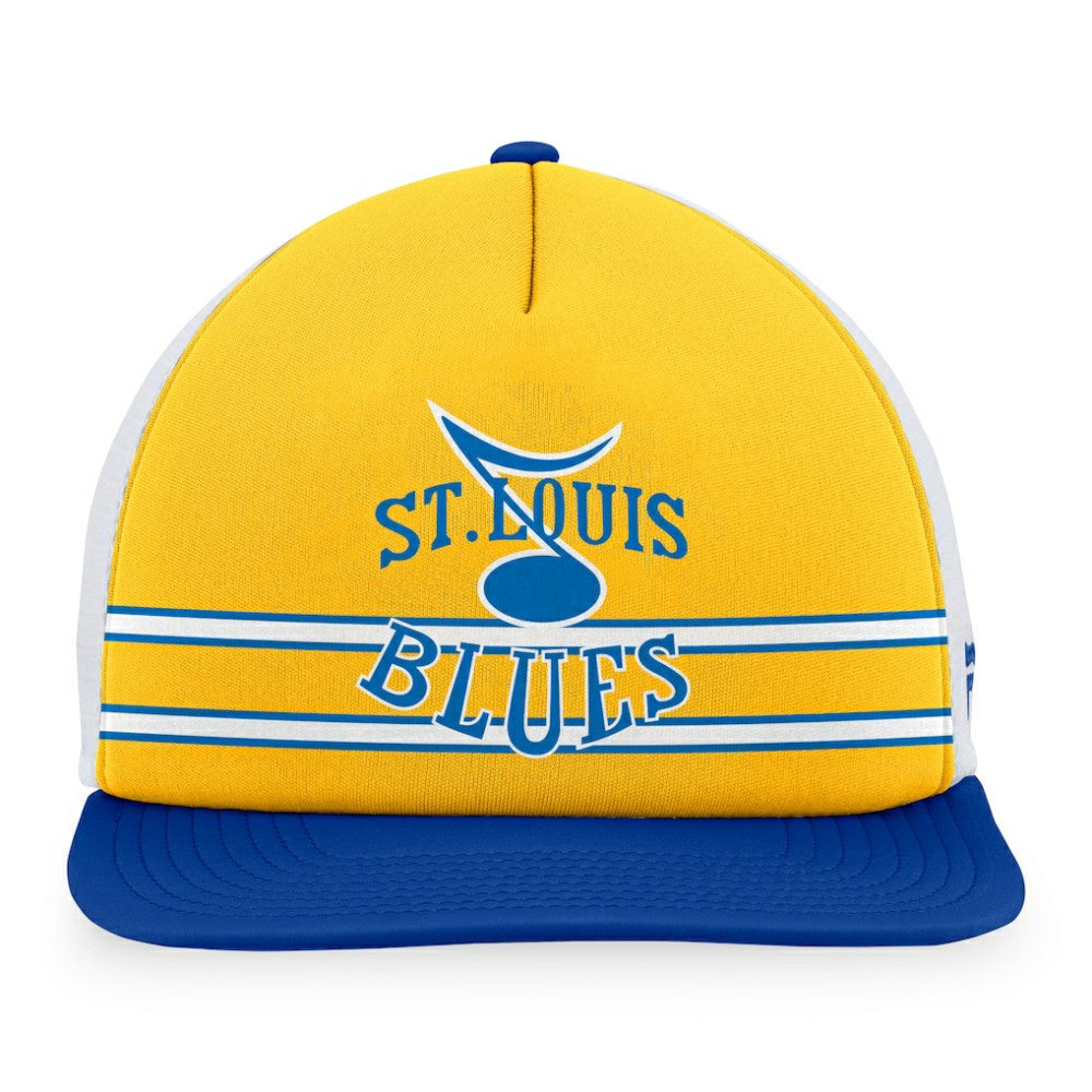 St. Louis Blues Fanatics Special Edition 2.0 Trucker Snapback Adjustable Hat - Gold/Blue Hats