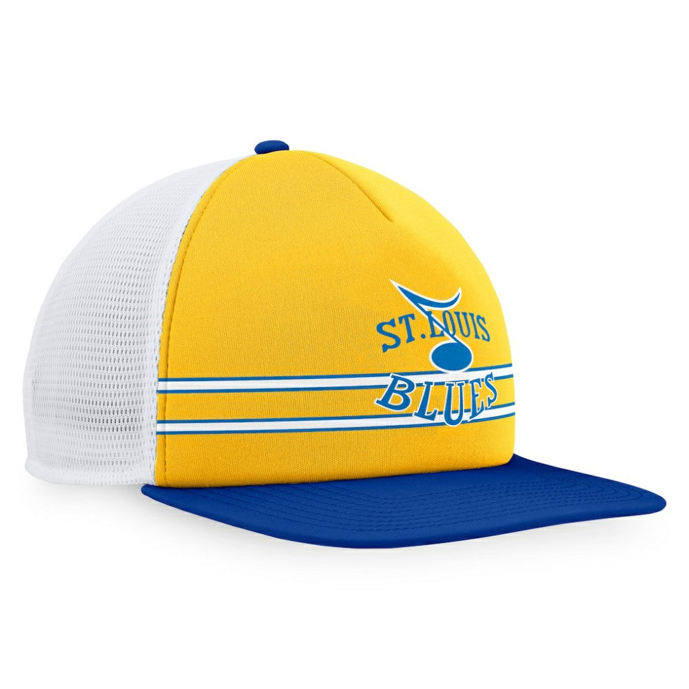 St. Louis Blues Fanatics Special Edition 2.0 Trucker Snapback Adjustable Hat - Gold/Blue Hats