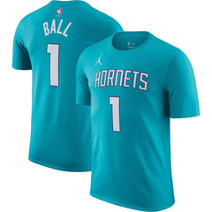 LaMelo Ball Charlotte Hornets Icon 2022/23 Name & Number T-Shirt - Teal shop