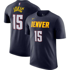 Nikola Jokic Denver Nuggets Icon 2022/23 Name & Number T-Shirt sale - Navy outlet
