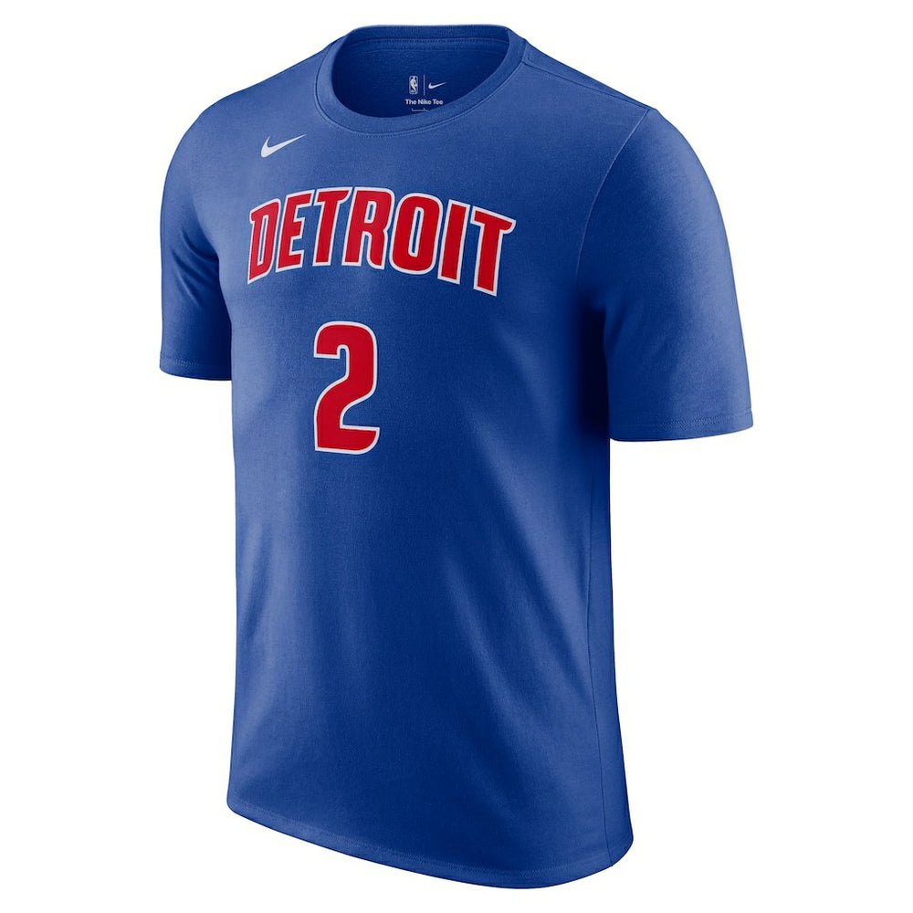 Cade Cunningham Detroit Pistons Icon 2022/23 Name & Number T-Shirt sale - Blue discount