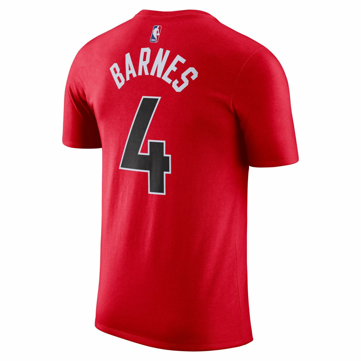 Scottie Barnes Toronto Raptors Icon 2022/23 Name & Number T-Shirt - Red on sale