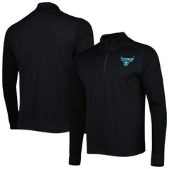 Chicago Bulls Levelwear Nano Engineered Knit Fabric Quarter-Zip Jacket - Black on sale