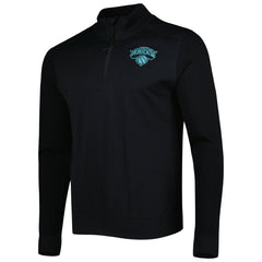 New York Knicks Levelwear Nano Engineered Knit Fabric Quarter-Zip Jacket - Black for sale