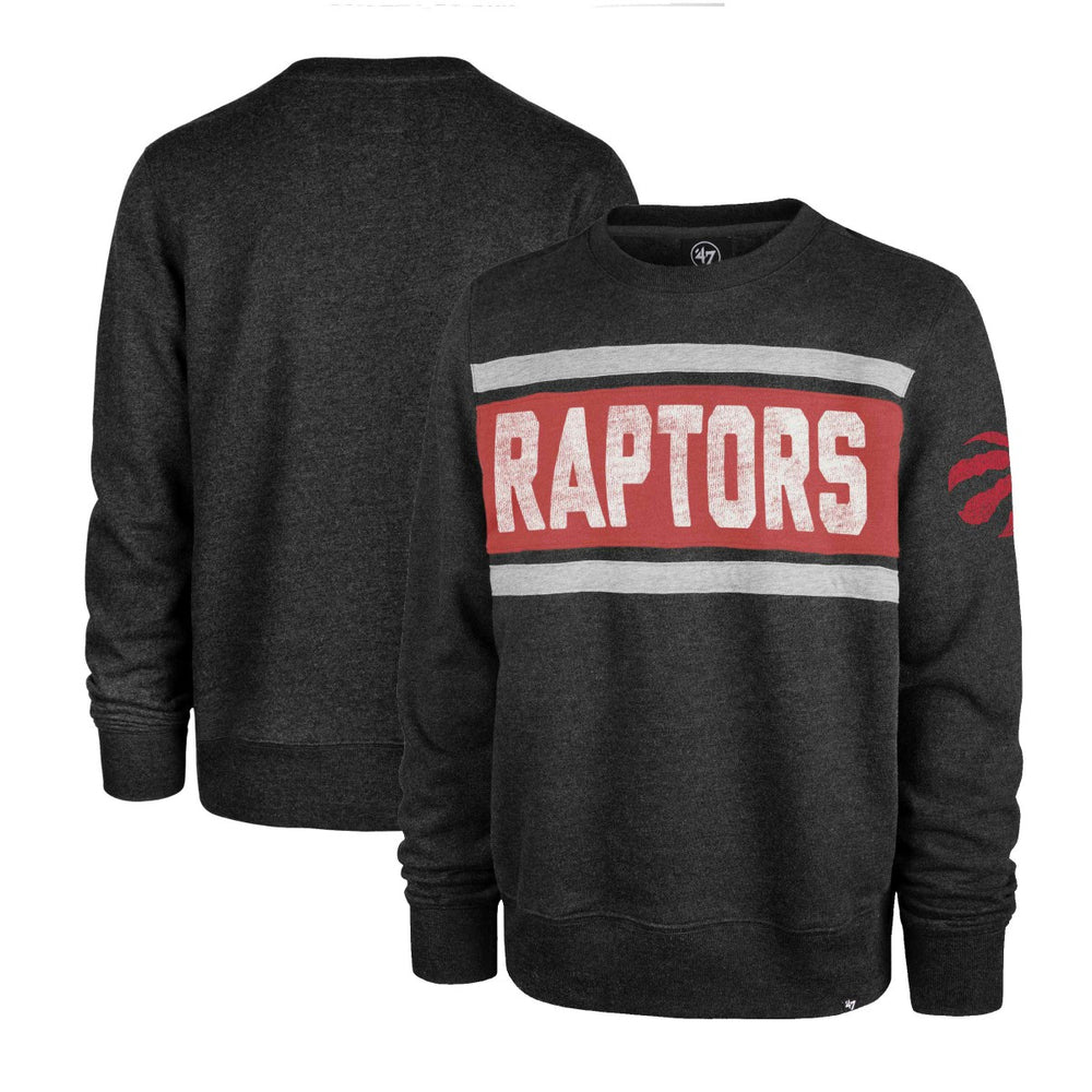 Toronto Raptors '47 Tribeca Emerson Pullover Sweatshirt - Heather Black sale
