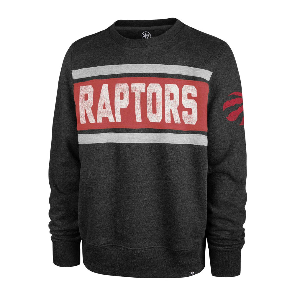 Toronto Raptors '47 Tribeca Emerson Pullover Sweatshirt - Heather Black sale