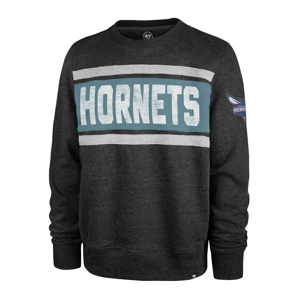 Charlotte Hornets '47 Tribeca Emerson Pullover Sweatshirt - Heather Black outlet