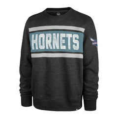 Charlotte Hornets '47 Tribeca Emerson Pullover Sweatshirt - Heather Black outlet