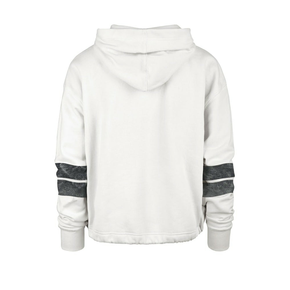 Brooklyn Nets '47 Women's Emerson Stripe Cropped Pullover Hoodie - Cream discount