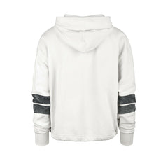 Brooklyn Nets '47 Women's Emerson Stripe Cropped Pullover Hoodie - Cream discount