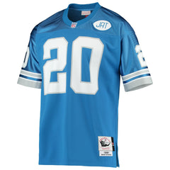 Barry Sanders Detroit Lions 1991 Authentic Throwback Retired Player Jersey - Blue sale