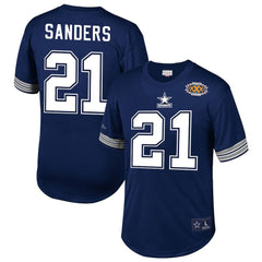 Deion Sanders Dallas Cowboys Retired Player Name & Number Mesh Top - Navy cheap